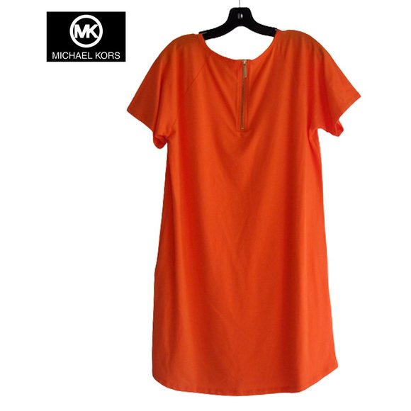 **SOLD**MICHAEL Michael Kors NWOT CLEMENTINE Stud MK Circle Shirt Dress L - Picture 8 of 12